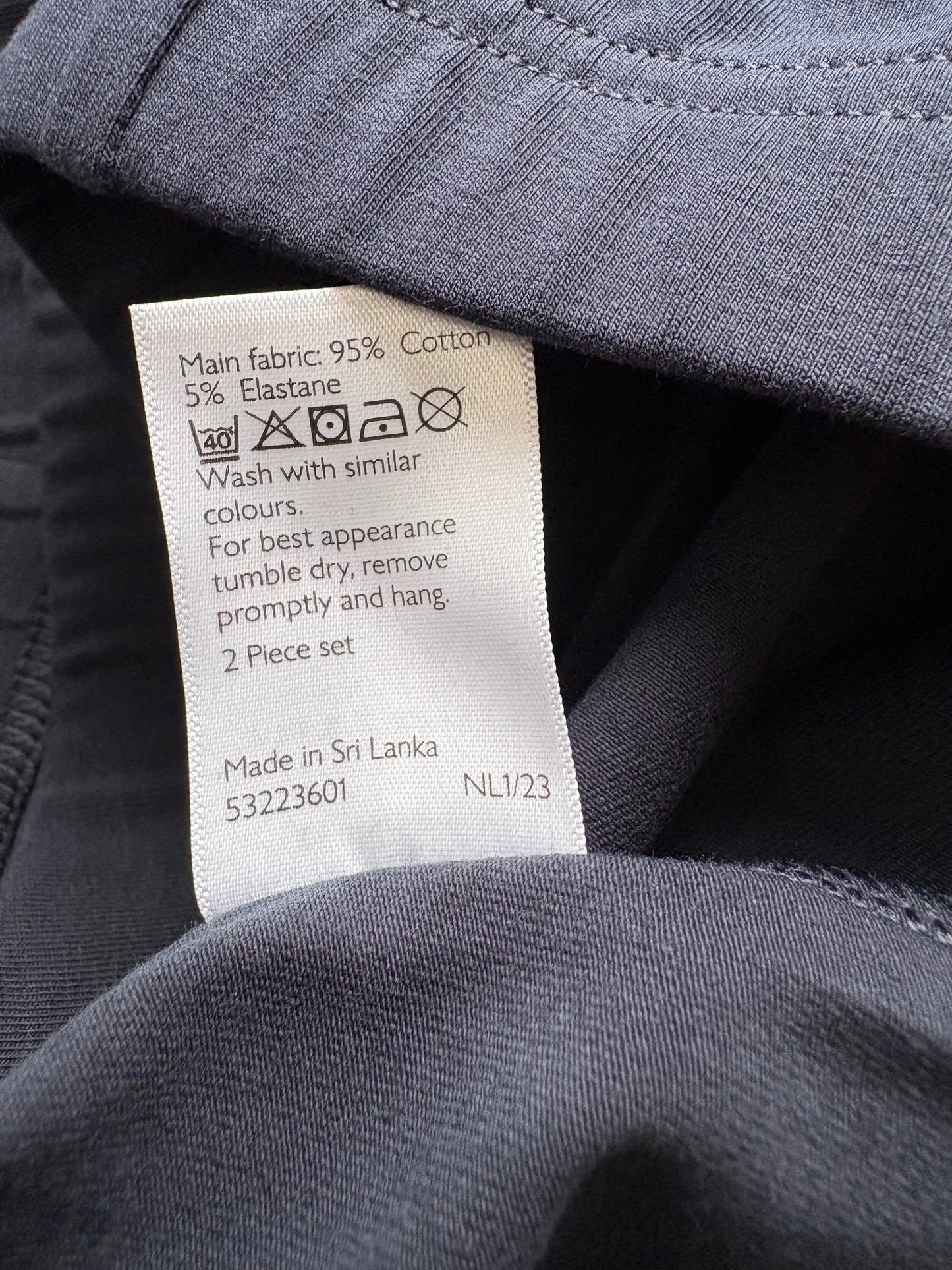 John Lewis 2 Pack Cycling Shorts Colour Navy Size 32 Inches