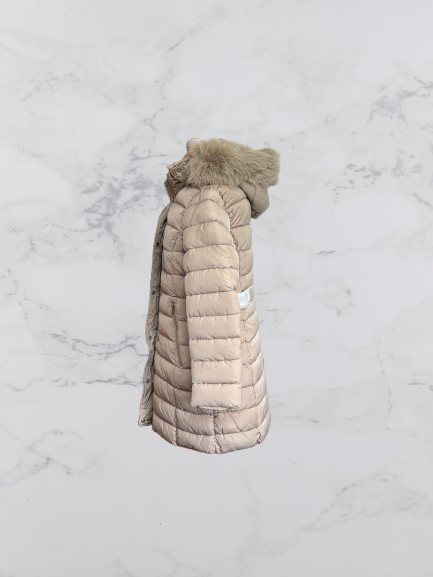 Wulux Paris Fleece Lined Hooded Jacket Colour Beige Size XXL