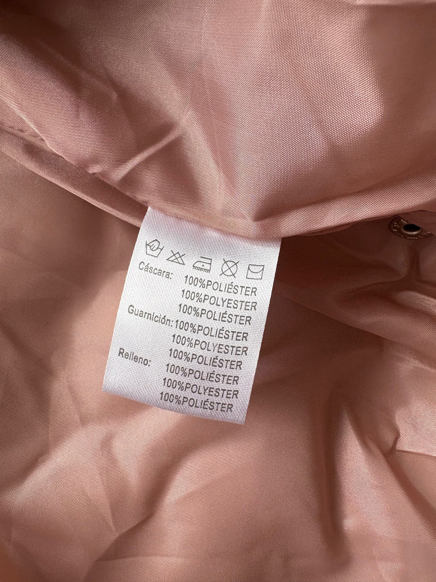 Blu Deise Puffer Hooded Longline Gilet Colour Blush Pink Size 48 UK Size 18