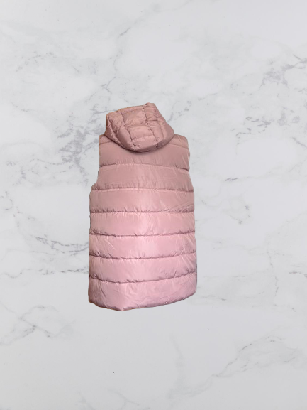 Blu Deise Puffer Hooded Longline Gilet Colour Blush Pink Size 50 UK Size 20