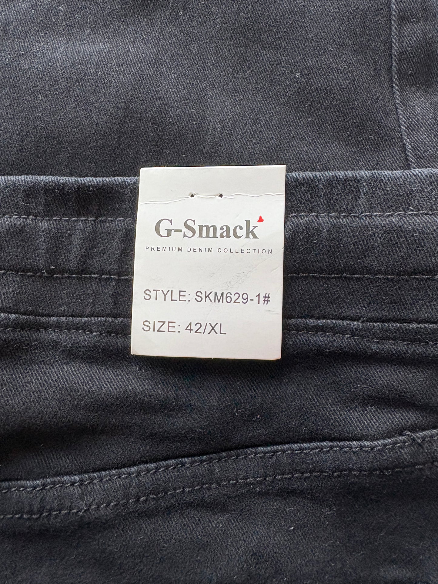 G-Smack Cargo Style Jeans Colour Black Size 14