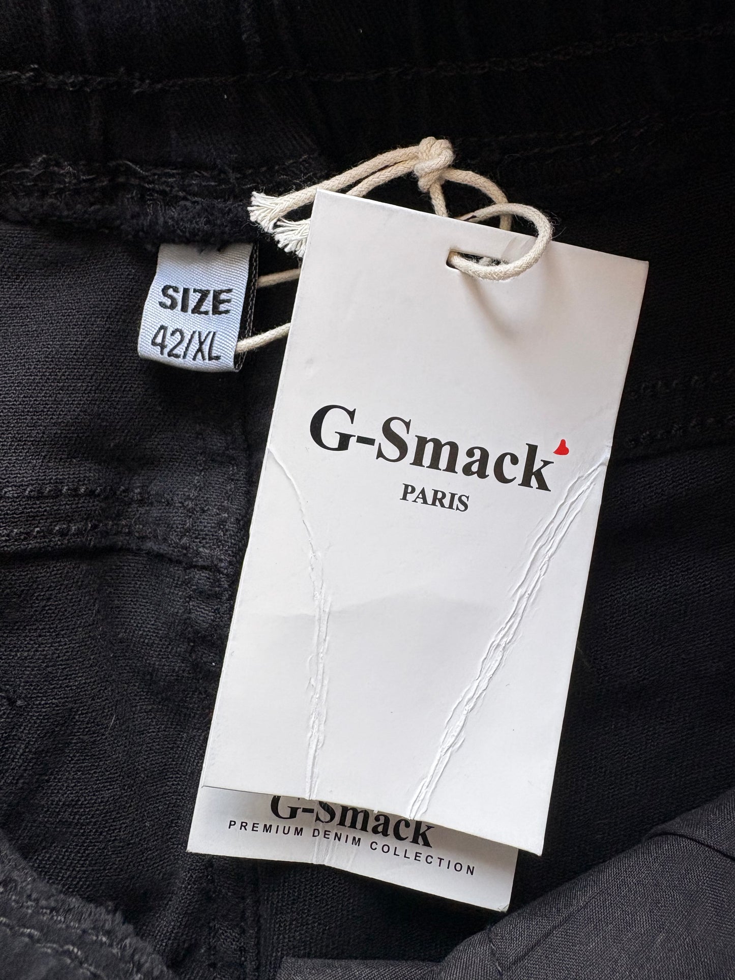 G-Smack Cargo Style Jeans Colour Black Size 14