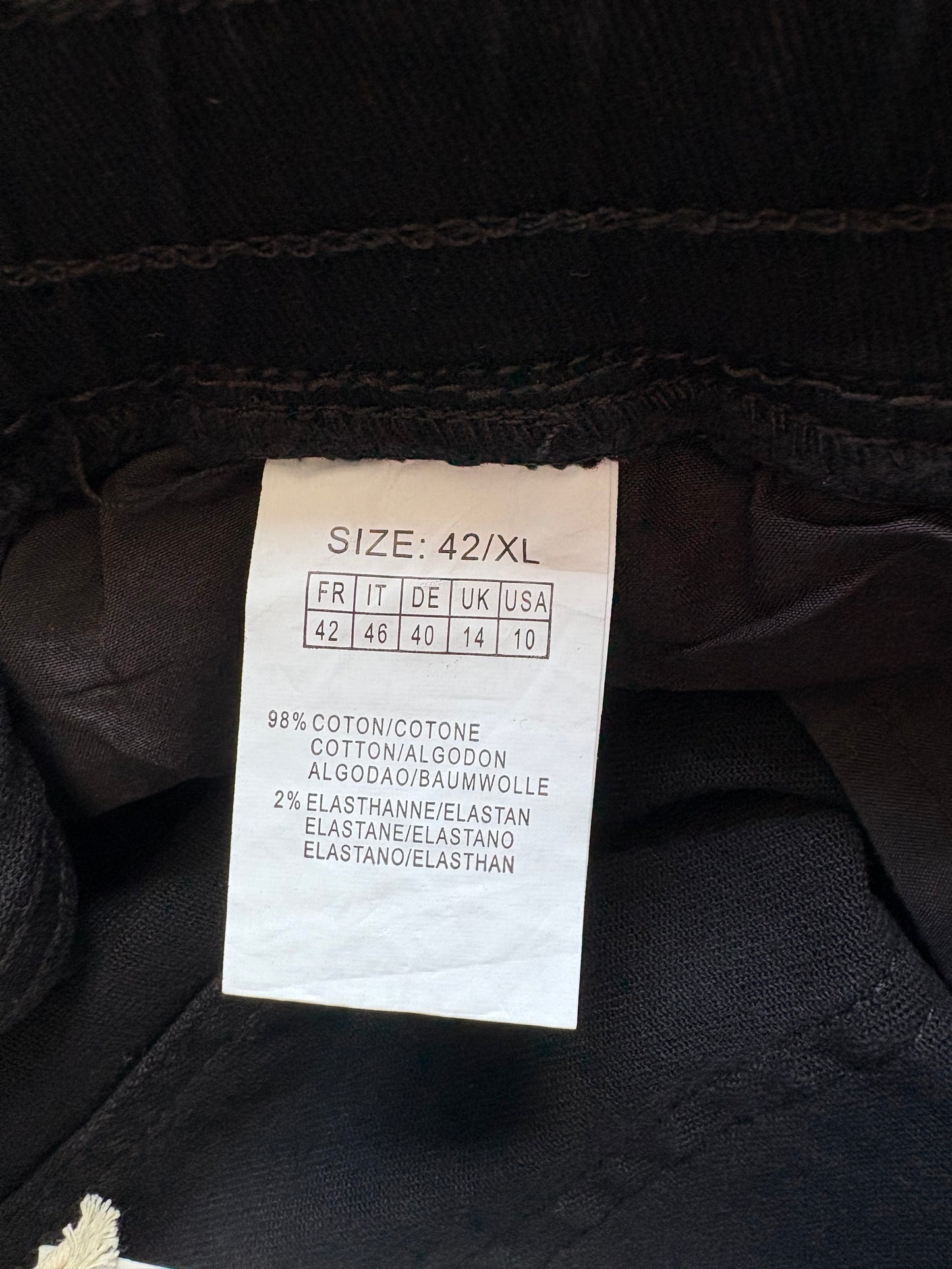 G-Smack Cargo Style Jeans Colour Black Size 14