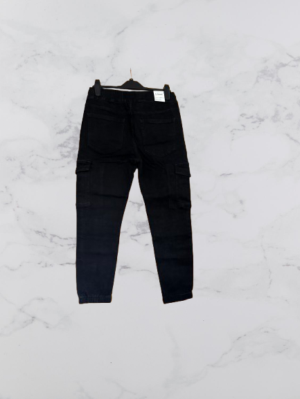 G-Smack Cargo Style Jeans Colour Black Size 14
