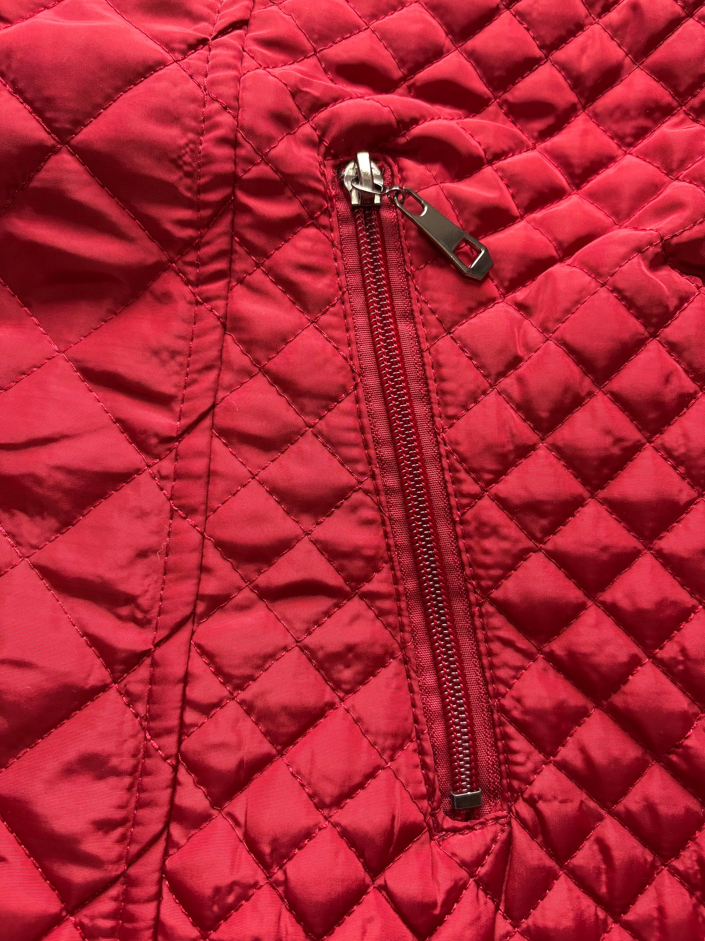 Cissy & Co Lightweight Quilted Jacket Colour Red Size XL