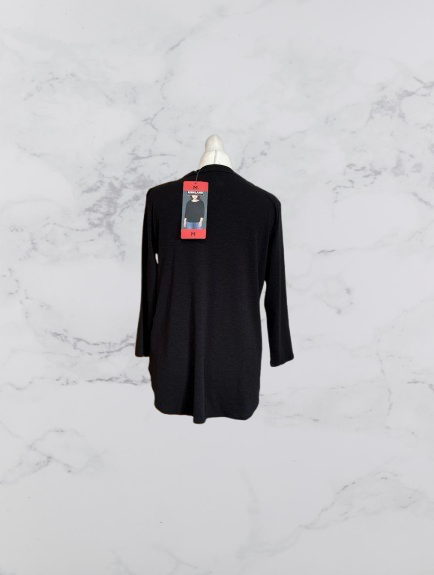 Kirkland Signature Ladies Cotton Slub Tee Size M Colour Black