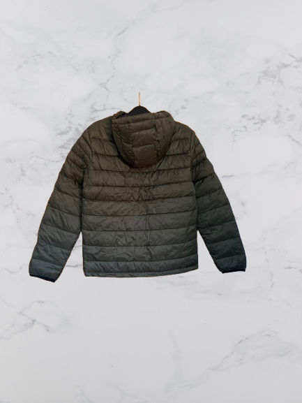 Jack & Jones Lightweight Hooded Puffer Jacket Colour Dark Green Size S