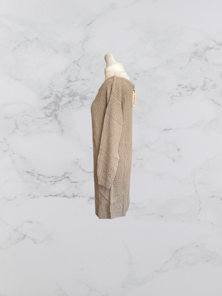 Missguided Off the Shoulder jumper dress Colour Taupe Size 10/12