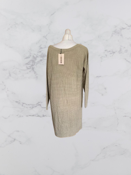 Missguided Off the Shoulder jumper dress Colour Taupe Size 10/12