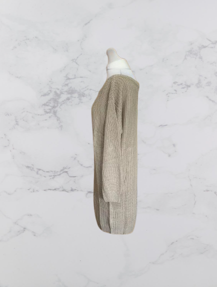 Missguided Off the Shoulder jumper dress Colour Taupe Size 10/12