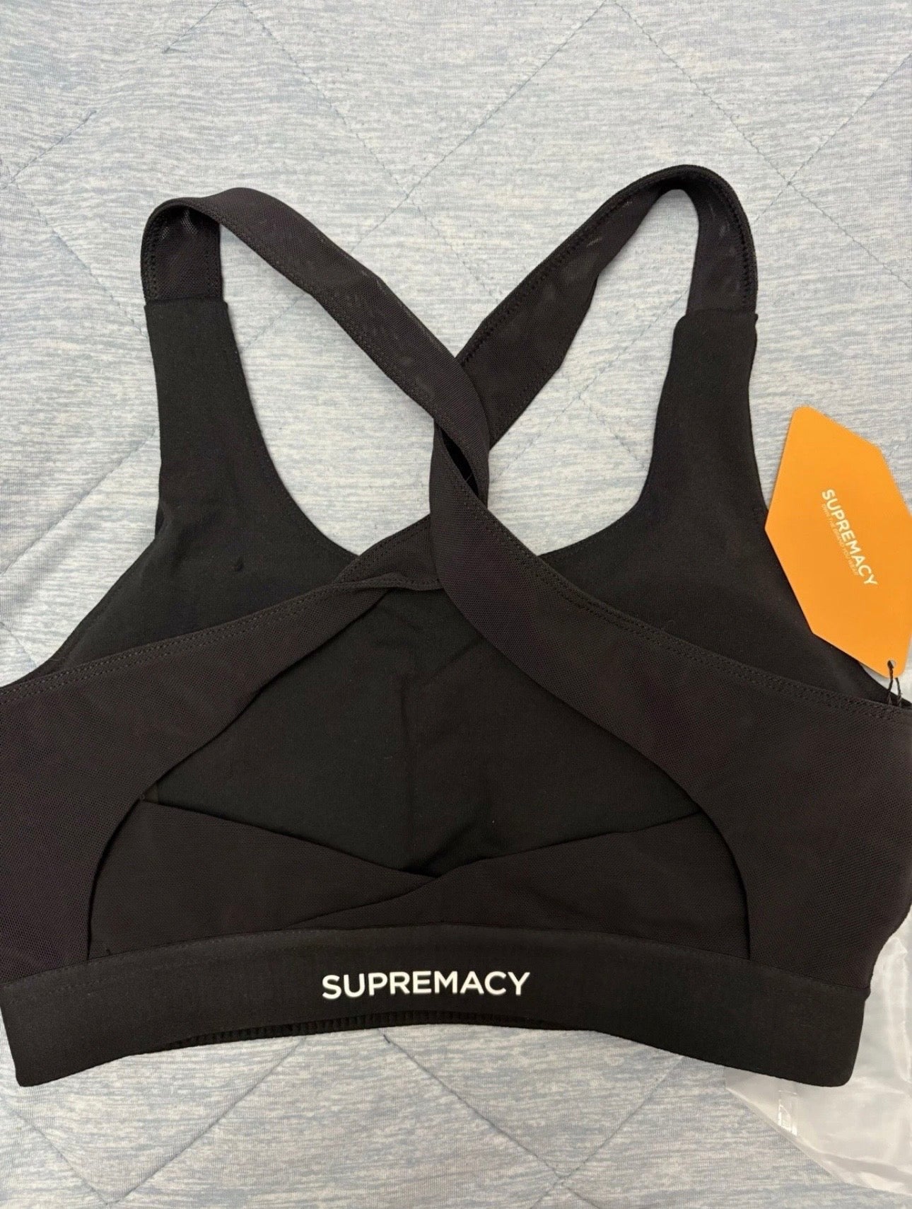 Supremacy Peak Twist Back Bra
Colour Black Size M