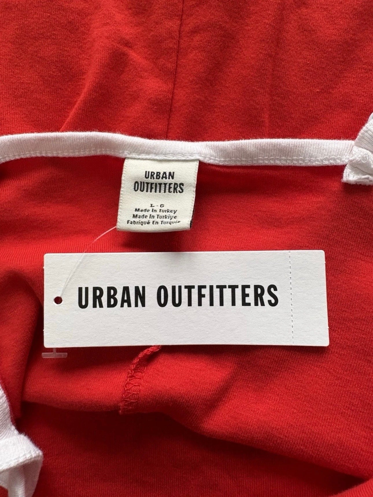 Urban Outfitters 'It's not me it's you' Mini Dress Colour Red/White Size L