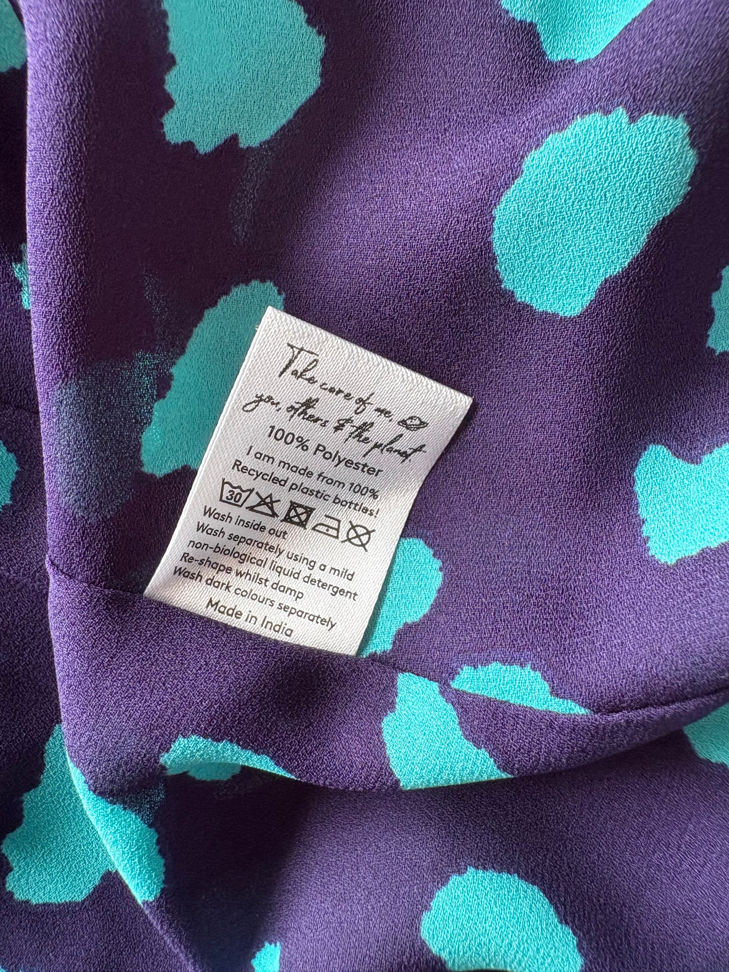 Dancing Leopard Jagger Polka Dot Maxi Dress Colour Navy/green Size 14