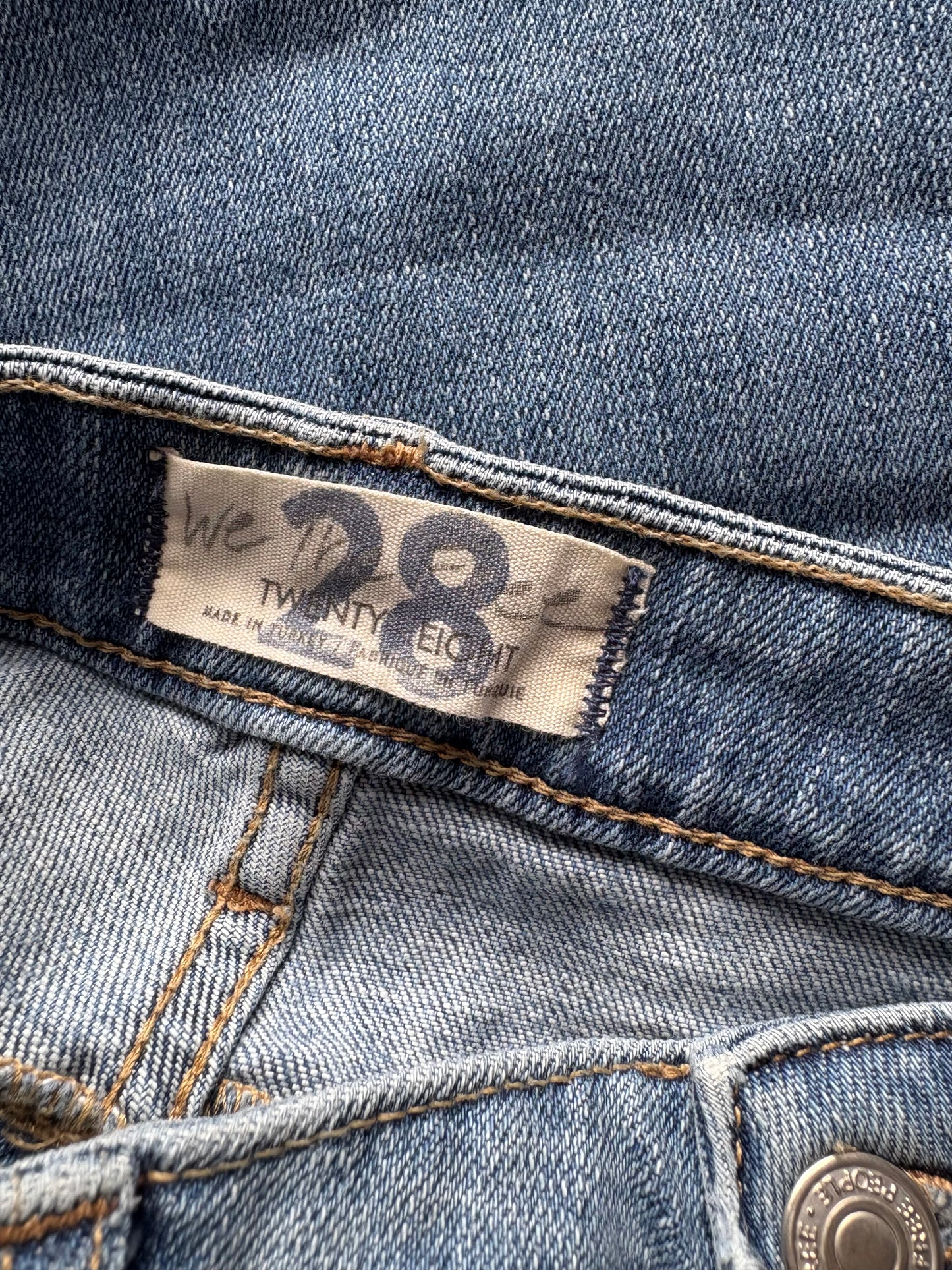 Free People We The Free 'Carmen' Flare Ripped Jeans Size 28 UK Size 12 Colour Indigo