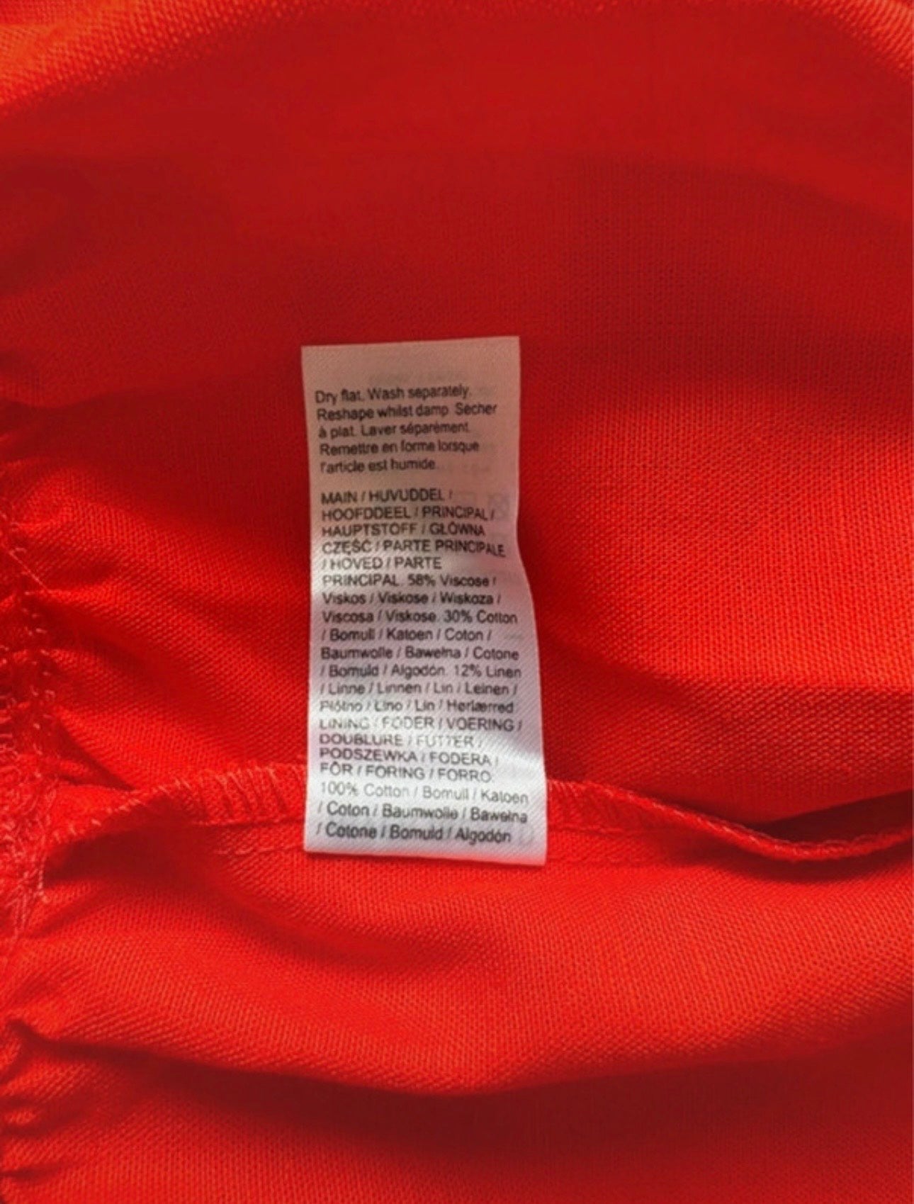 River Island Signature to Go Milkmaid Midi Dress Colour Red Size 12
