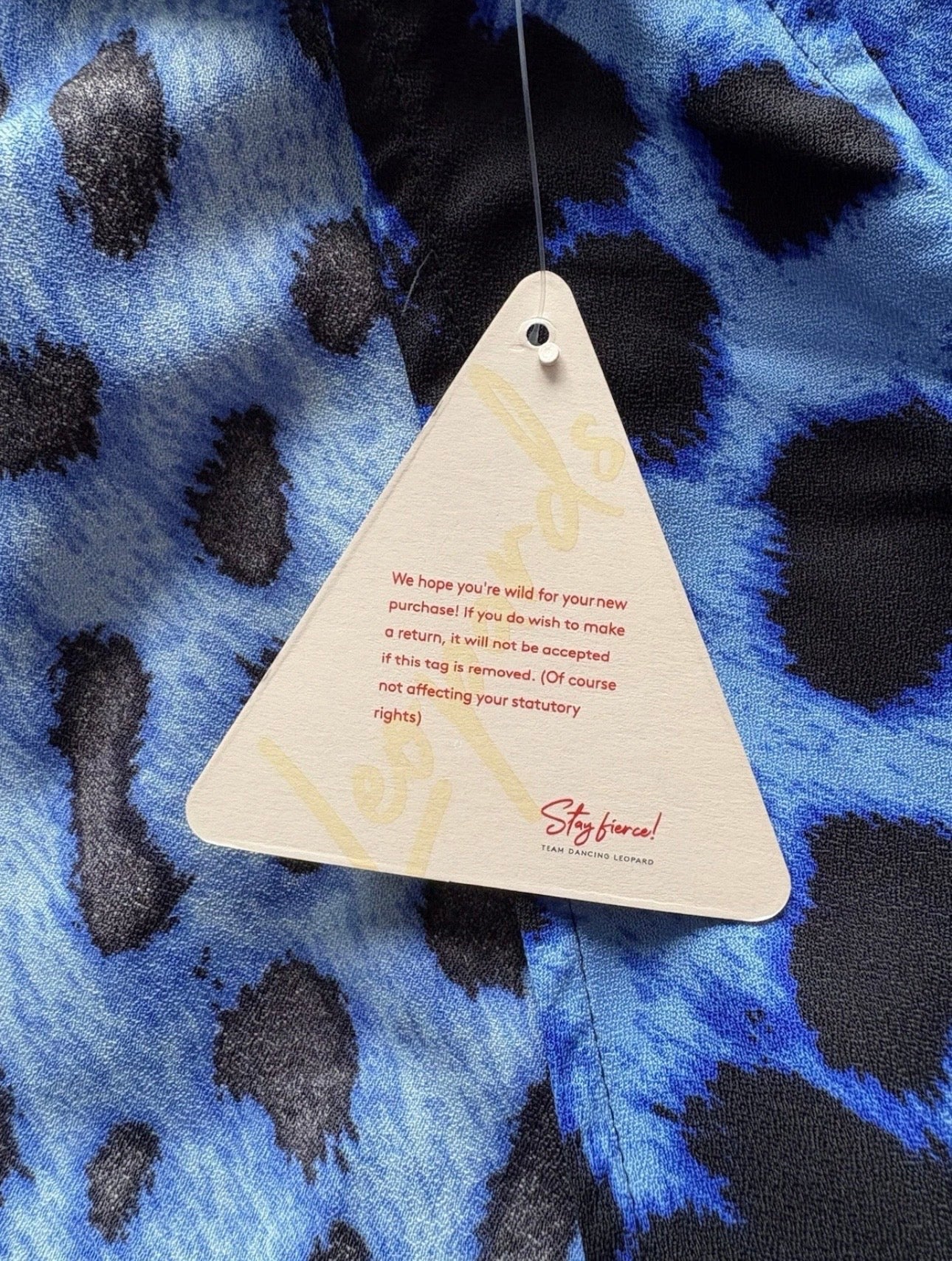 Dancing Leopard Kyla Leopard Sleeveless Wrap Dress Colour Blue/Black Size 10
