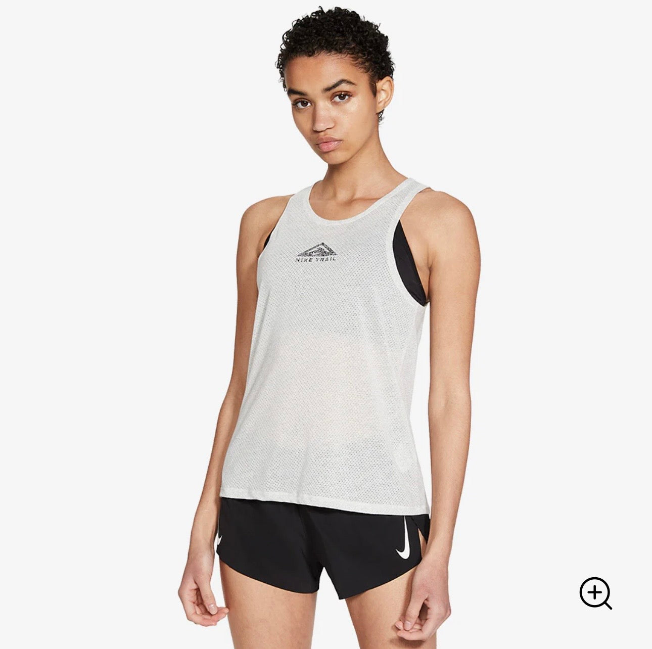 Nike Dri-Fit City Sleek Tank Colour Grey/Silver Size XS