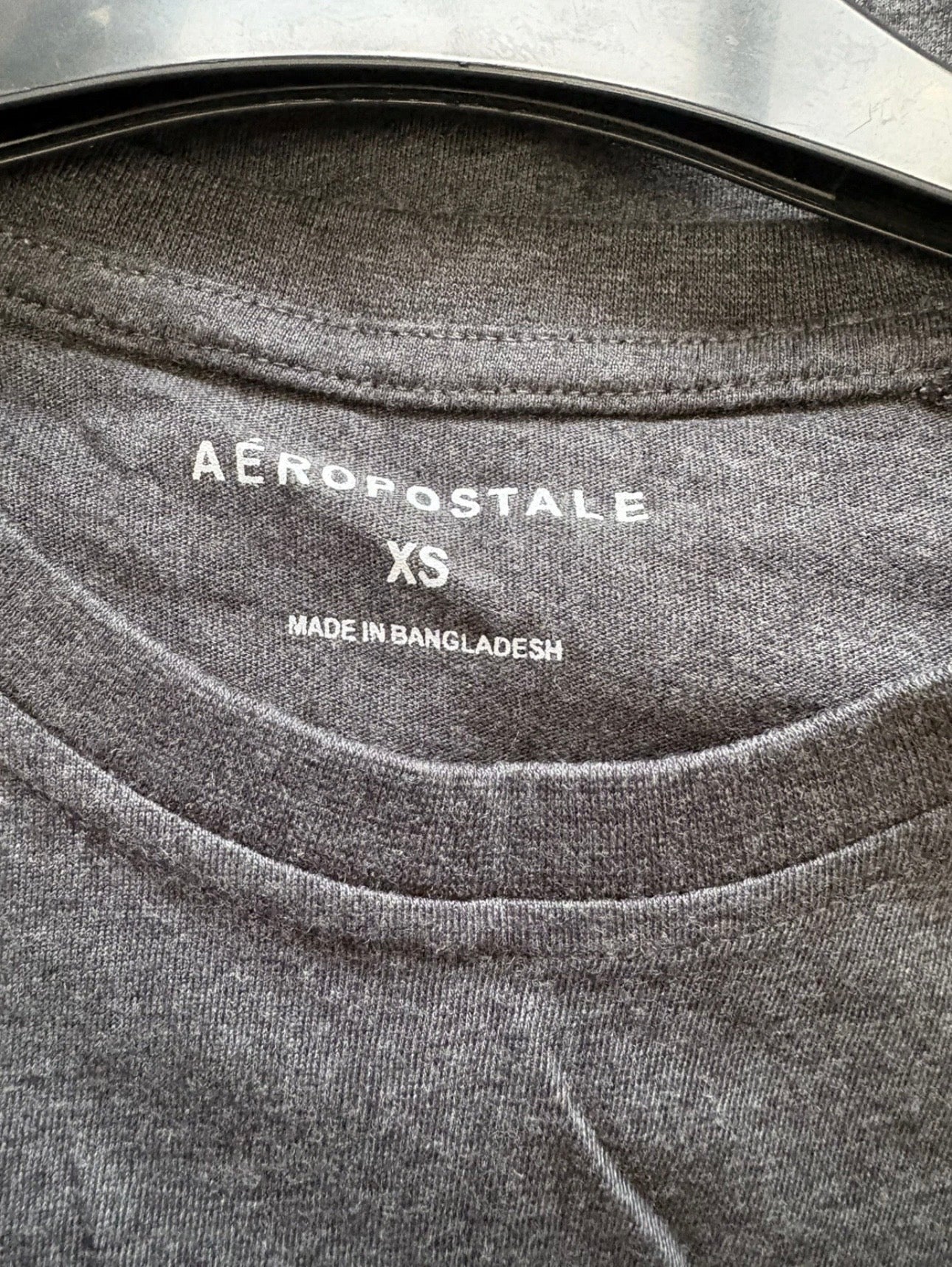 Aeropostale Printed Short Sleeve T-shirt Size XS Colour Grey