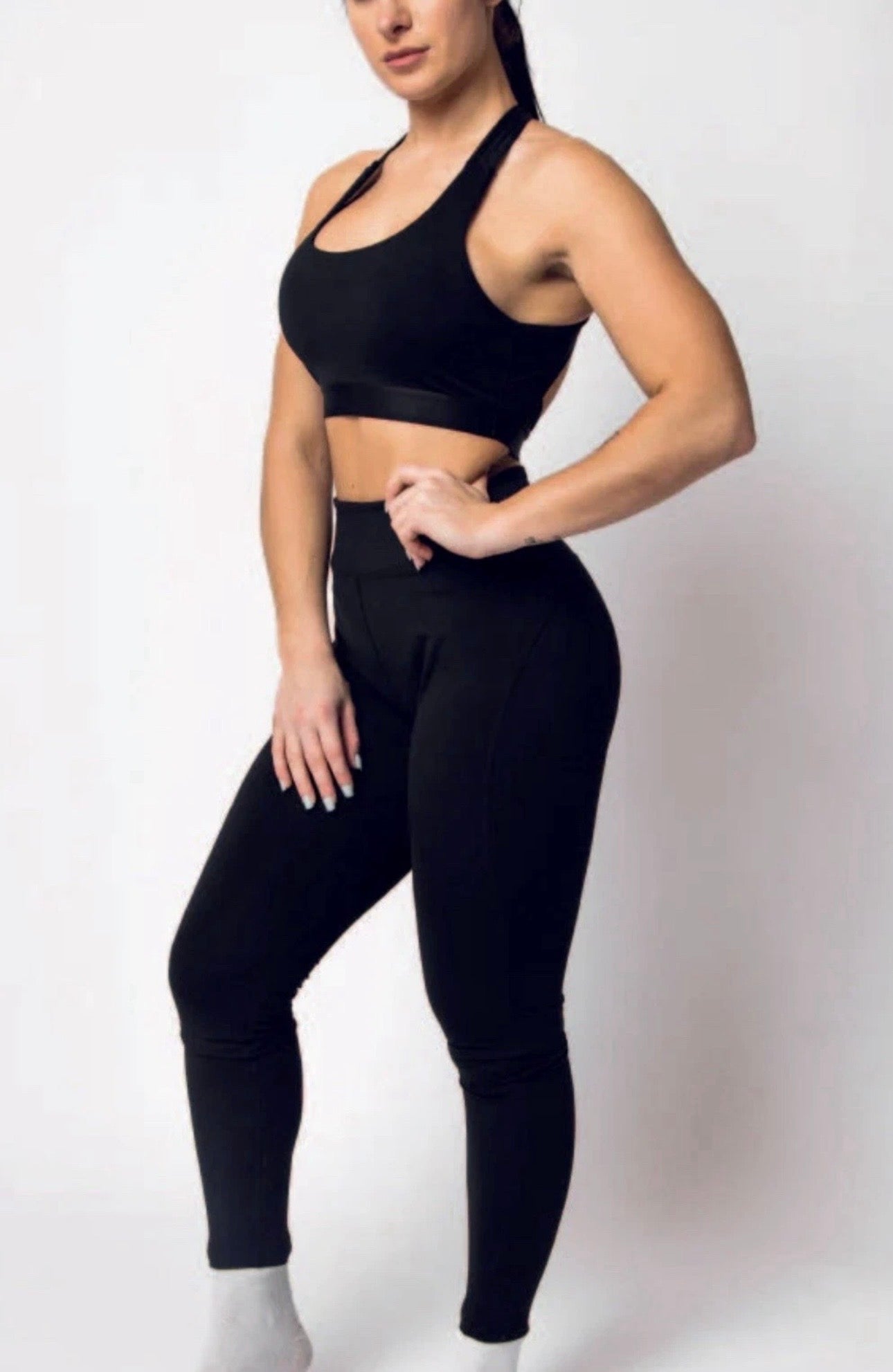 Supremacy Peak Twist Back Bra
Colour Black Size M