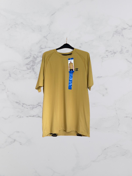 Champion Short Sleeve T-Shirt Colour Gold Chain Size L