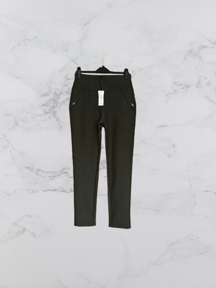 Yu & Me Paris Scuba Trousers Colour Khaki Size XL/XXL One size 10-16