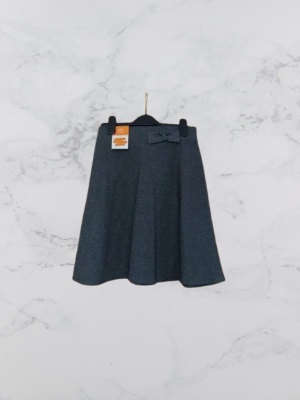 John Lewis Jersey Skater Skirt Colour Grey Size 12 Years