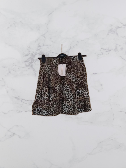 Missguided Animal Print Mini Skirt Colour Leopard Size 6