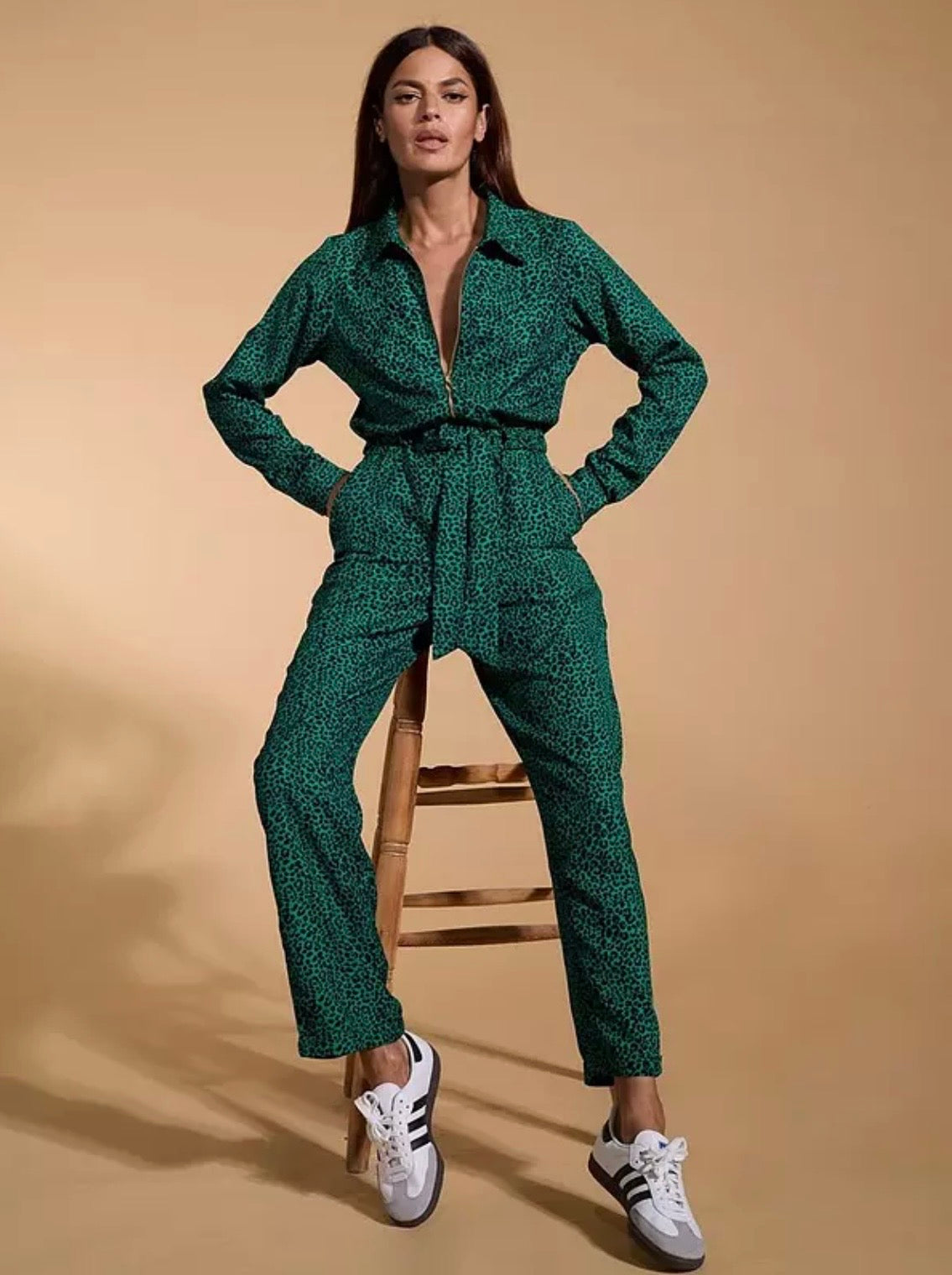 Dancing Leopard Roxanna Jumpsuit Colour Green/Black