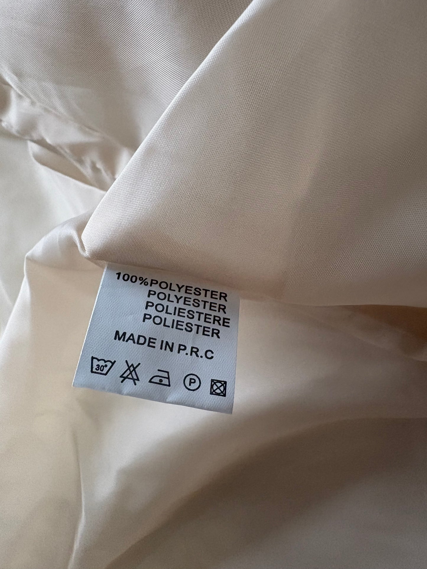 Cissy&Co Hooded Puffer Jacket Colour Beige Size XXL