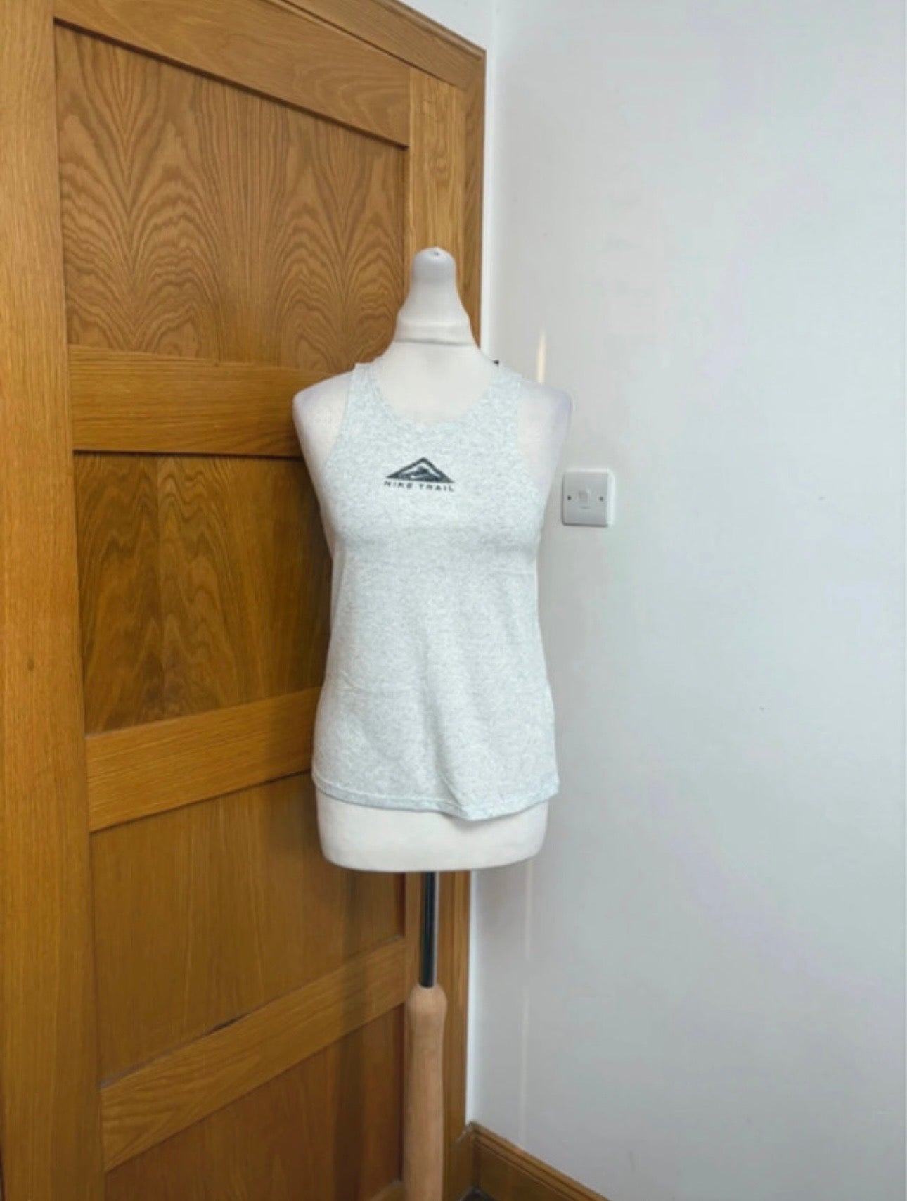Nike Dri-Fit City Sleek Tank Colour Grey/Silver Size XS