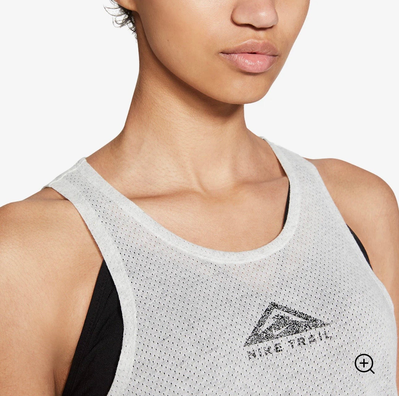 Nike Dri-Fit City Sleek Tank Colour Grey/Silver Size XS