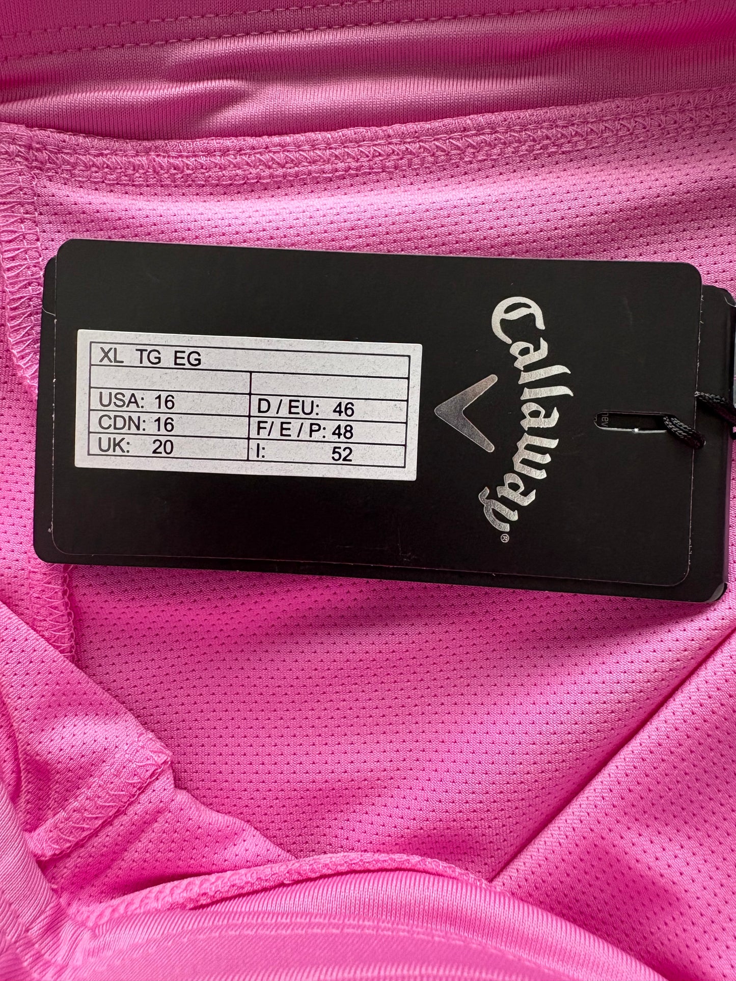 Callaway Knit Skort Colour Pink Sunset Size XL