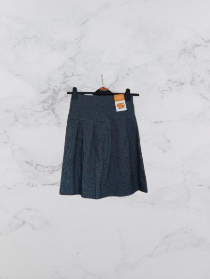 John Lewis Jersey Panel Pleated Skirt Colour Grey Size 11 Years