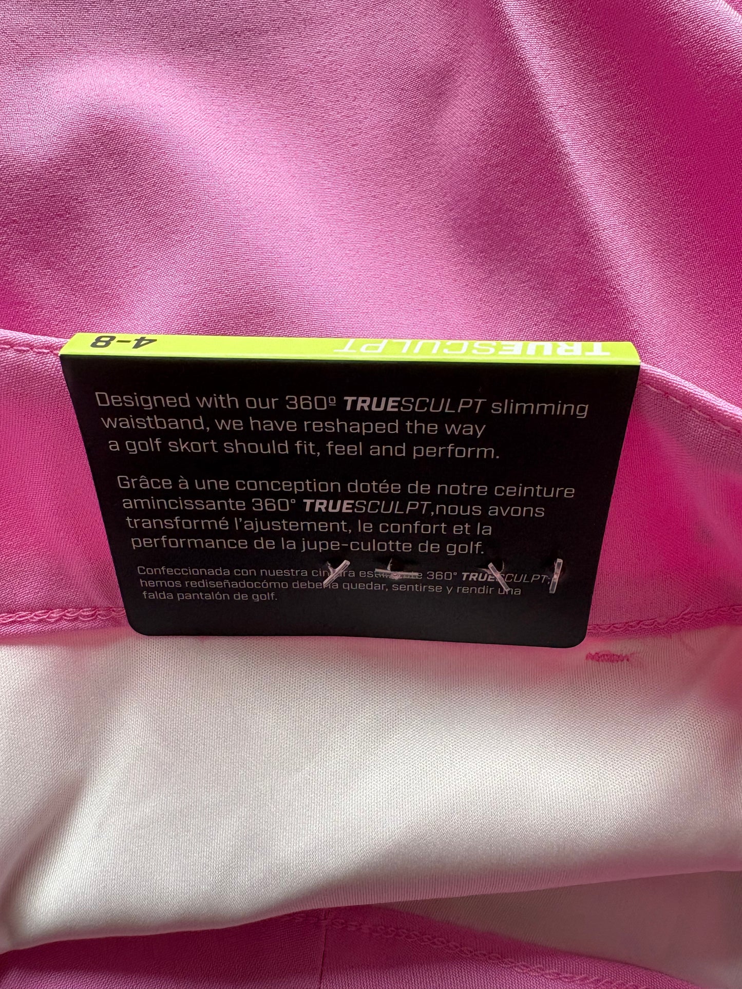 Callaway Truesculpt 4 Shorts Size 8 Colour Pink Sunset