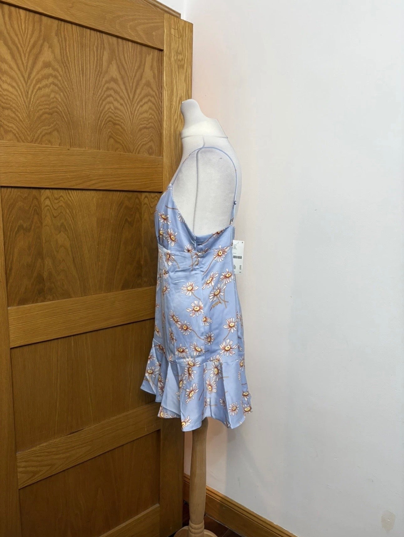 Urban Outfitters Finley Flirty Mini Dress Colour Light Blue Multi