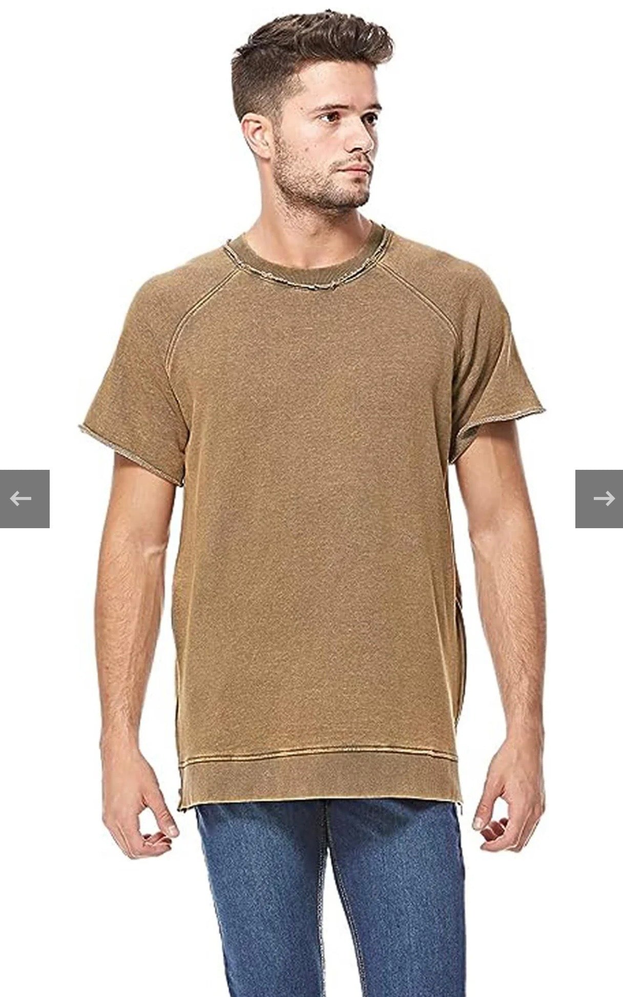 Brave Soul Zip Side Casual T-Shirt
Colour Khaki Size S