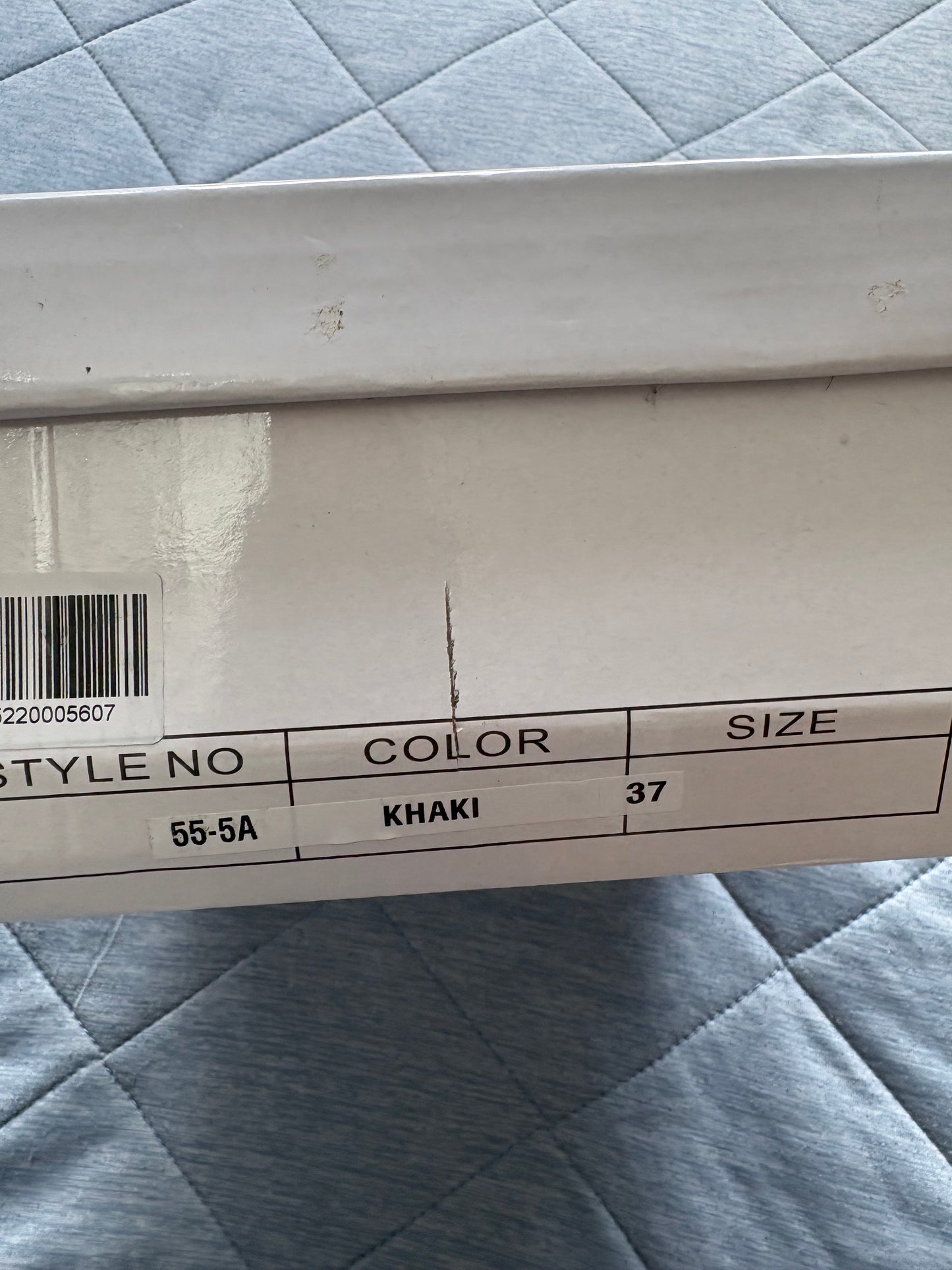 Mulanka Wedge Sandals Colour Khaki Size 37 UK Size 4