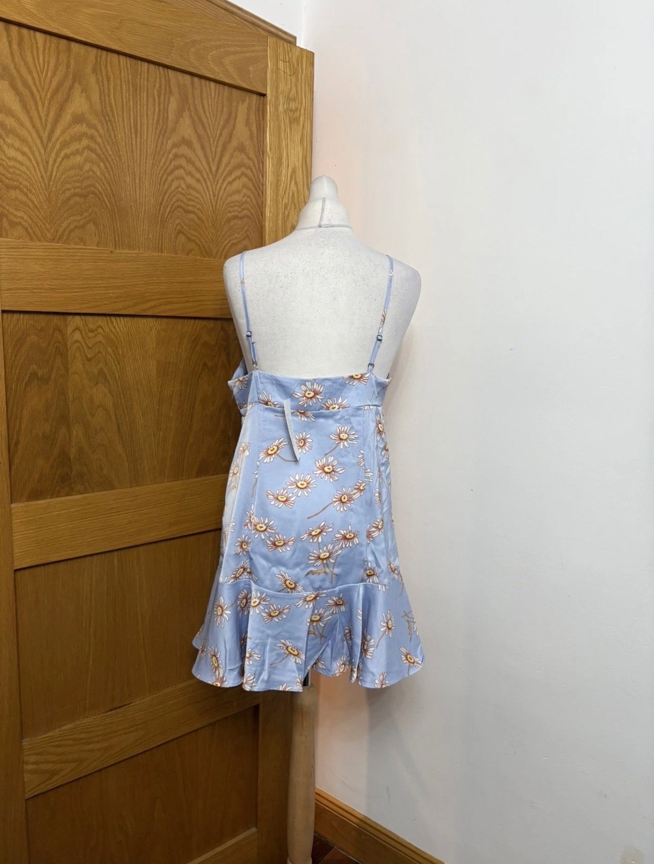 Urban Outfitters Finley Flirty Mini Dress Colour Light Blue Multi
