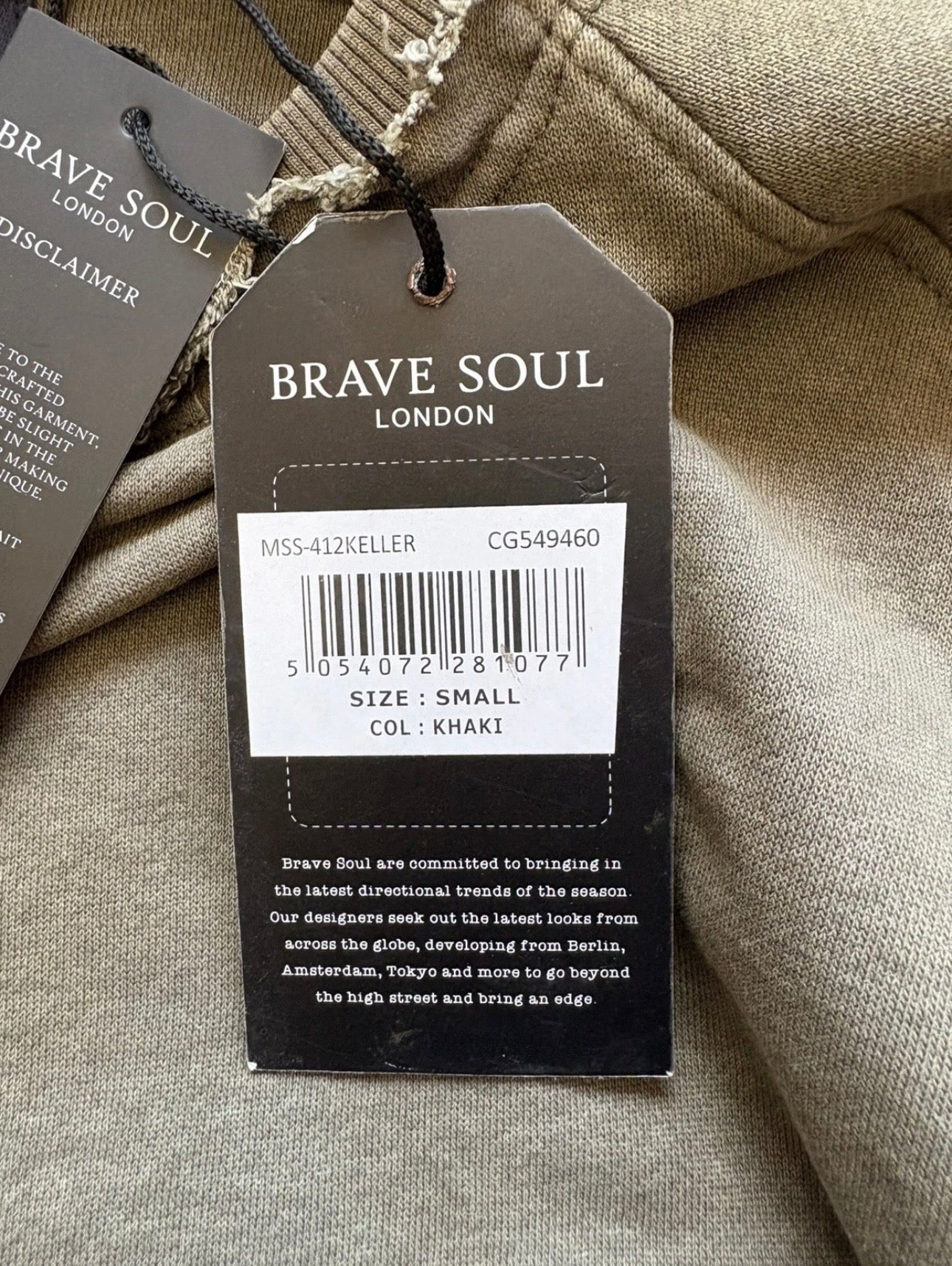 Brave Soul Zip Side Casual T-Shirt
Colour Khaki Size S