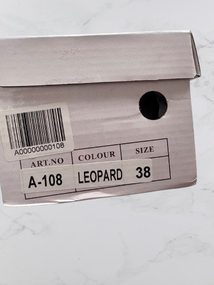 No Brand Suede Feel Trainers Colour Leopard Size 38 UK Size 5