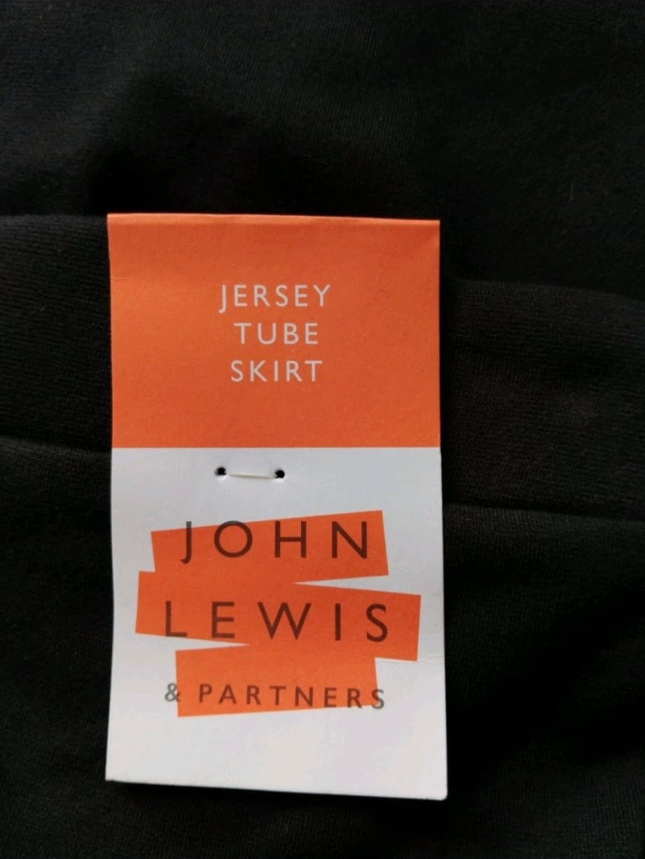 John Lewis Jersey Tube Skirt Colour Black Size 8 Years