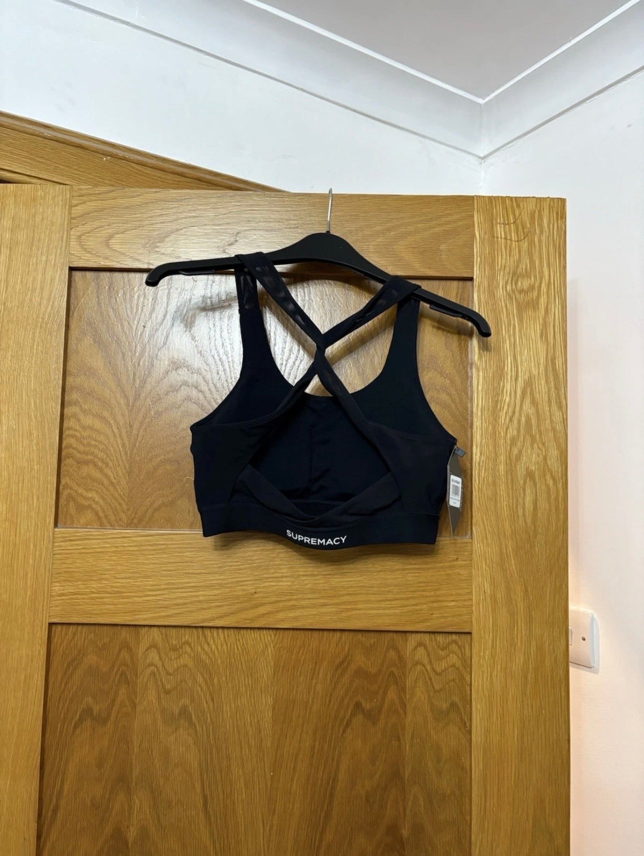 Supremacy Peak Twist Back Bra
Colour Black Size M