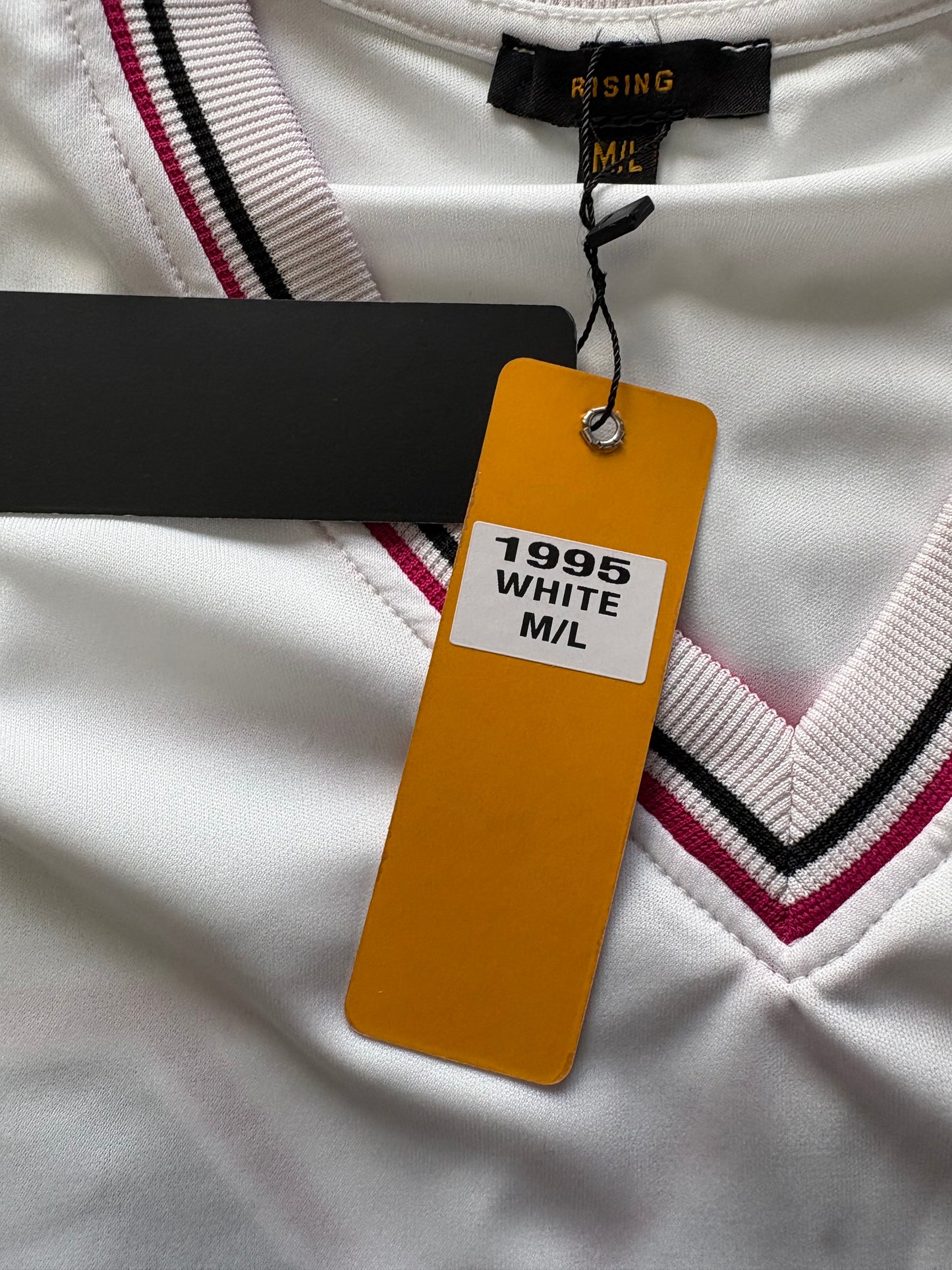 Rising V Neck Short Sleeve T-Shirt Colour White Size M/L One Size 10-16