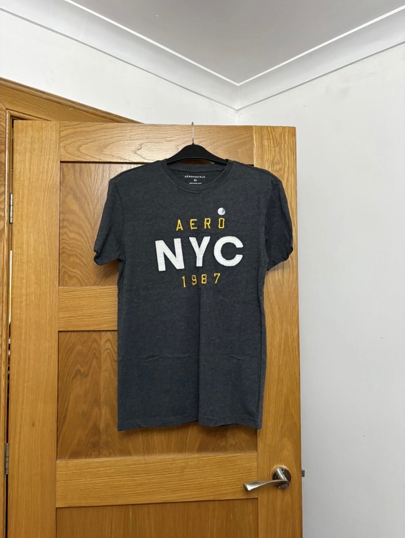 Aeropostale Printed Short Sleeve T-shirt Size XS Colour Grey