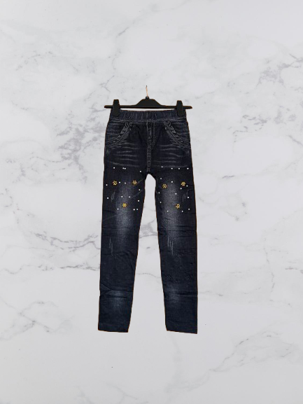Bella Sirena Pearl Detail Leggings Colour Black One Size 8-12