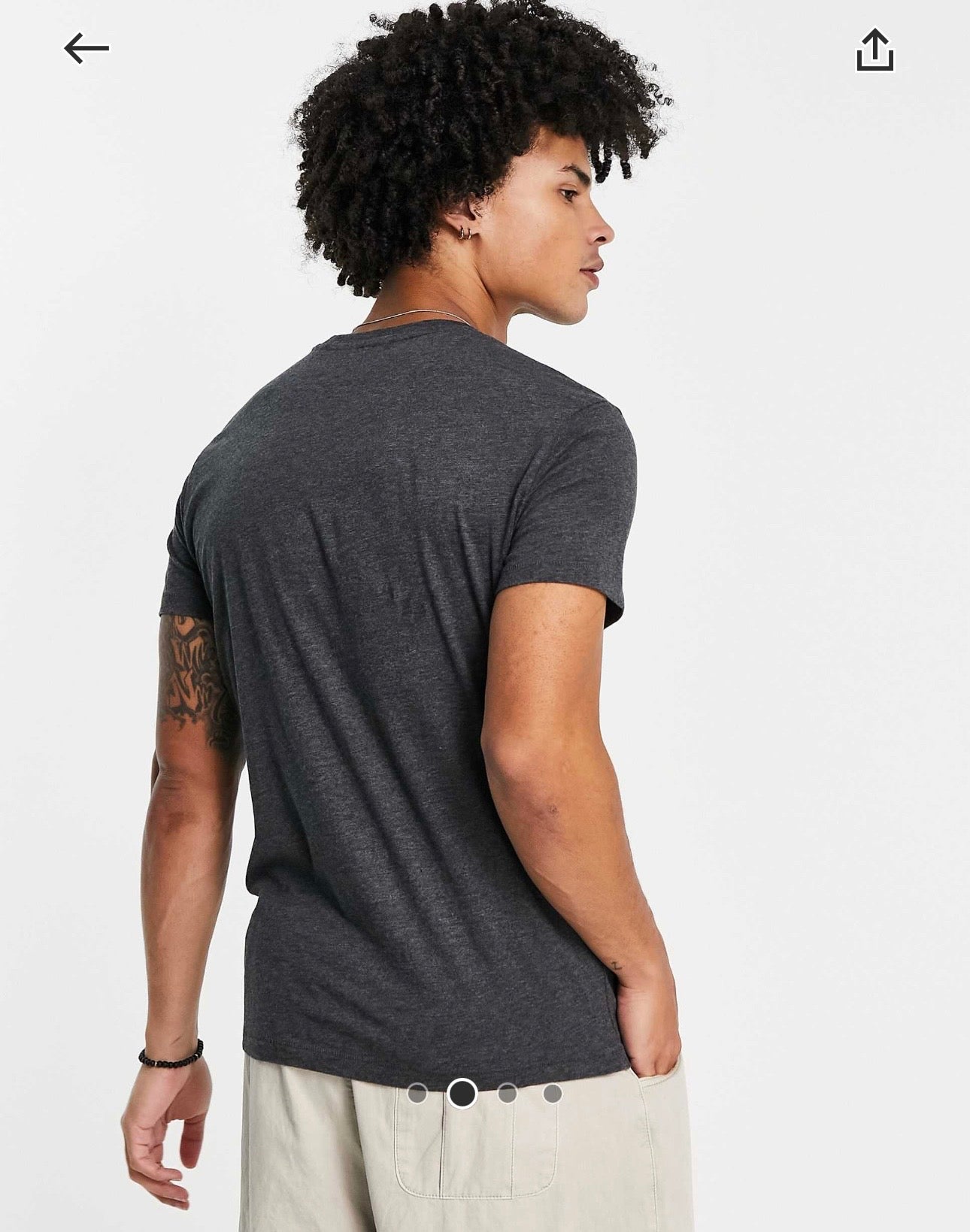 Aeropostale Printed Short Sleeve T-shirt Size XS Colour Grey