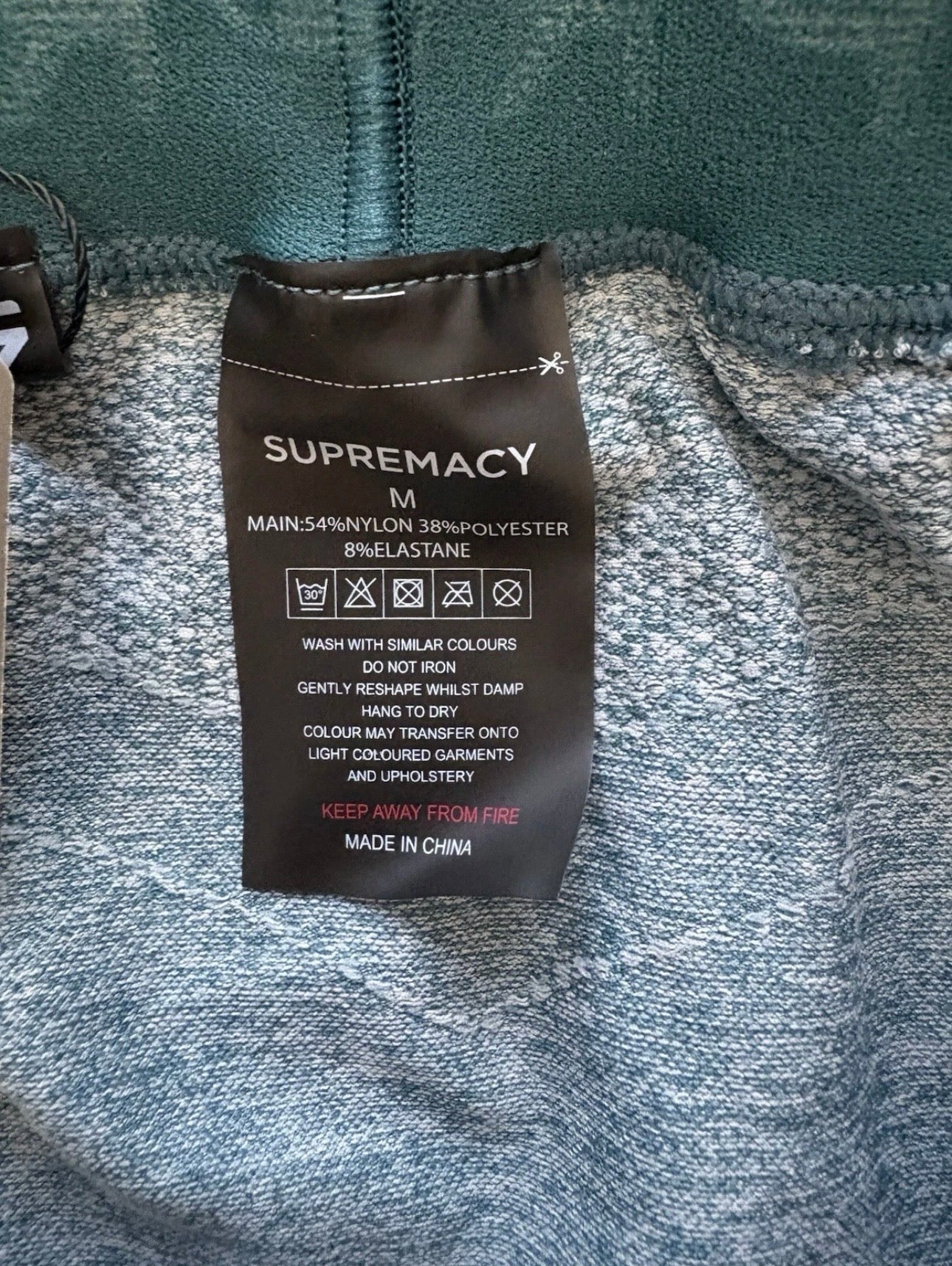 Supremacy Cross Leggings Colour Tropical Blue Size M
