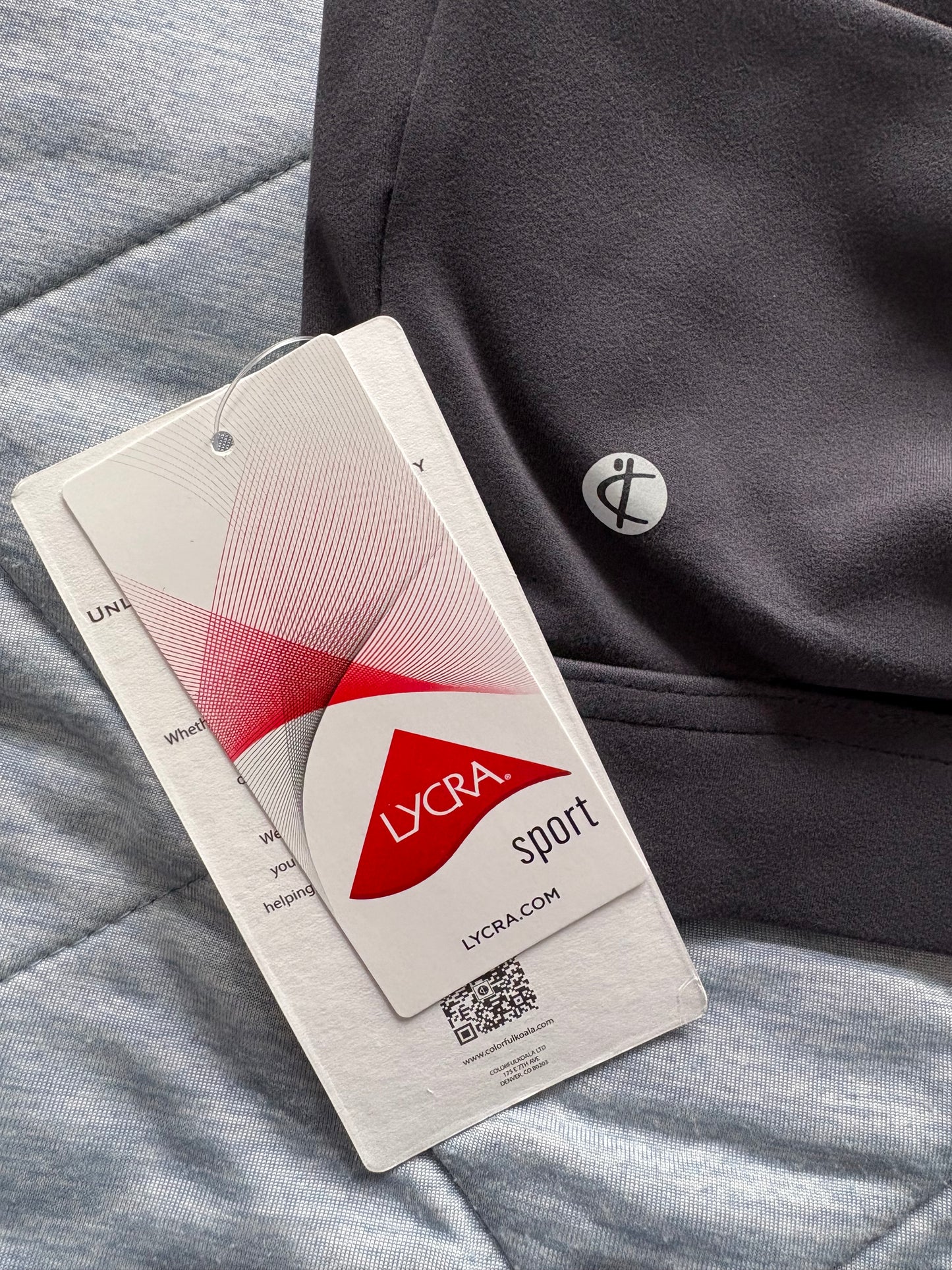 Colorfulkoala Dreamlux Bowknot Strappy Sports Top Colour Blue Ink