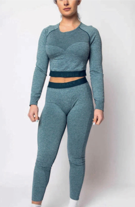 Supremacy Cross Leggings Colour Tropical Blue Size M