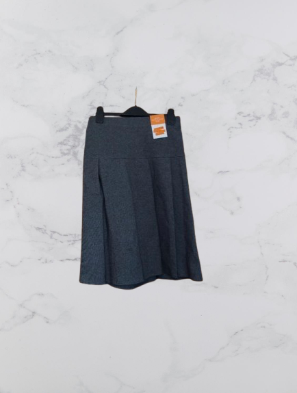John Lewis Jersey Panel Pleated Skirt Colour Grey Size 14 Years